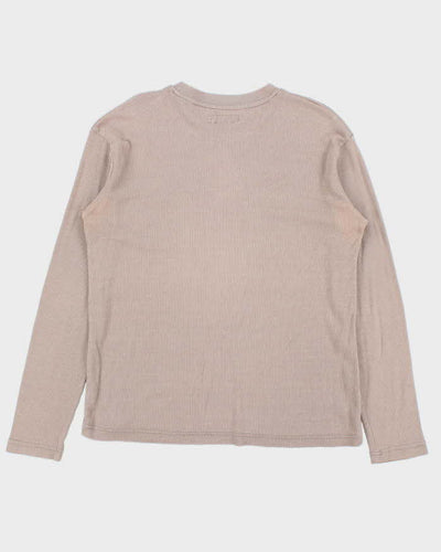 Vintage Y2K 00s Ecko UNTLD Logo Long Sleeve Waffle T-Shirt - M