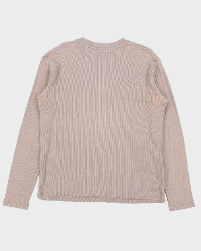 Vintage Y2K 00s Ecko UNTLD Logo Long Sleeve Waffle T-Shirt - M