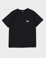 Vintage Stussy Cracked Print Black Short Sleeve T-Shirt - S