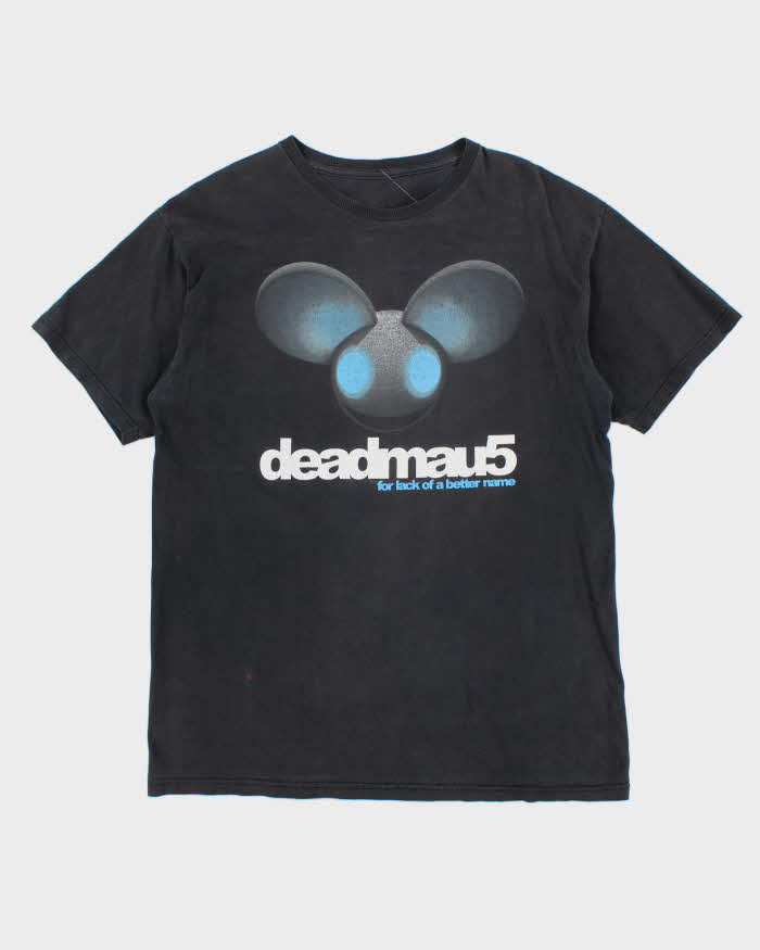 Vintage 2009 Deadmau5 Faded Black World Tour T-Shirt - L