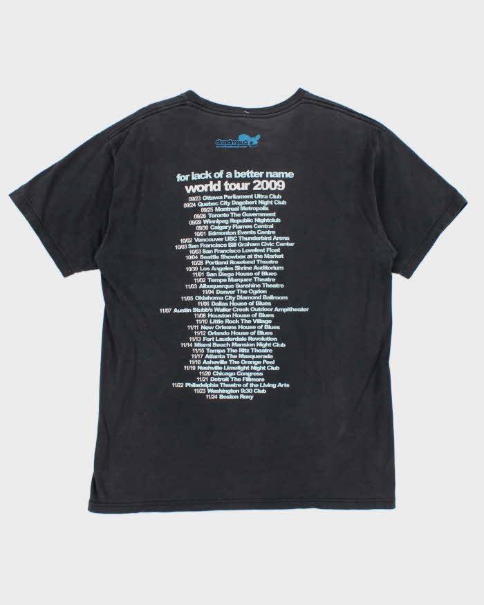 Vintage 2009 Deadmau5 Faded Black World Tour T-Shirt - L