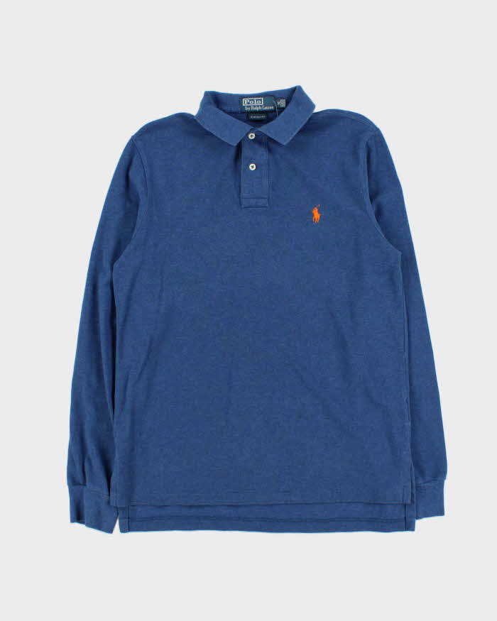 Vintage 00s Polo Ralph Lauren Custom Fit Long Sleeve Polo Shirt - M