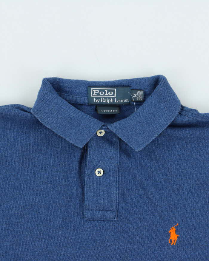 Vintage 00s Polo Ralph Lauren Custom Fit Long Sleeve Polo Shirt - M