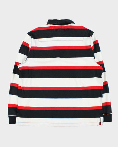 Vintage 00s Polo Ralph Lauren Striped Long Sleeve Rugby Shirt - L