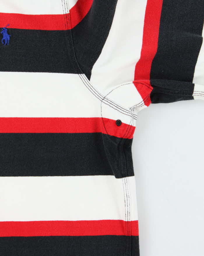 Vintage 00s Polo Ralph Lauren Striped Long Sleeve Rugby Shirt - L