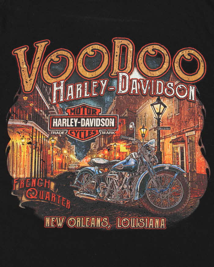 Vintage Harley Davidson Voodoo New Orleans Crewneck T-Shirt - L