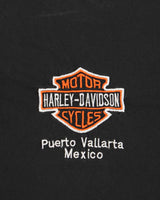 Vintage 1990s Heavyweight Harley Davidson Mexico Embroidered Crewneck T-Shirt - M