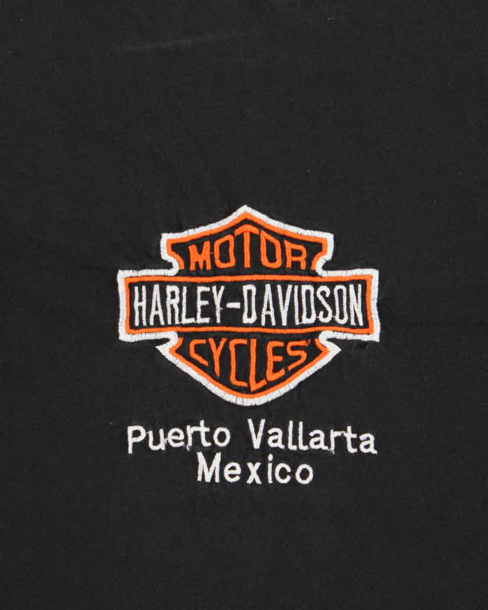 Vintage 1990s Heavyweight Harley Davidson Mexico Embroidered Crewneck T-Shirt - M
