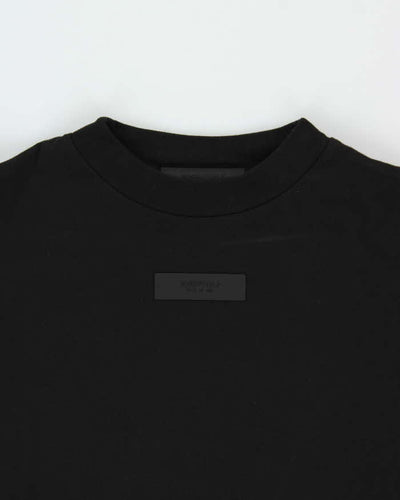 Essentials Fear Of God Black Oversized Long Sleeve T-Shirt - S