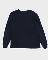 Vintage Y2K 00s Polo Jeans Ralph Lauren Long Sleeve Waffle Knit T-Shirt - M