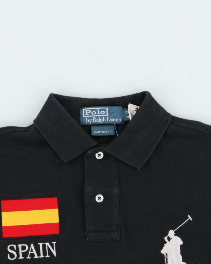 Vintage 00s Polo Ralph Lauren Spain Large Pony Long Sleeve Polo Shirt - S