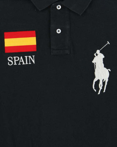 Vintage 00s Polo Ralph Lauren Spain Large Pony Long Sleeve Polo Shirt - S