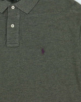 DS Vintage 00s Polo Ralph Lauren Khaki Long Sleeve Polo Shirt - L