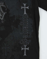 Vintage Y2K 00s Gothic Long Sleeve Waffle Knit T-Shirt - L