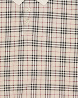 Vintage Y2K 00s Burberry Nova Check Short Sleeve Polo Shirt - L