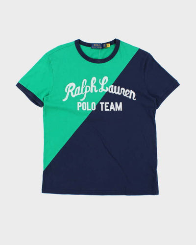 Vintage Polo Ralph Lauren Chain Stitch Spell Out Crewneck T-Shirt- S