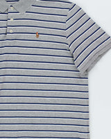 Vintage Polo Ralph Lauren Striped Soft Cotton Classic Fit Polo Shirt - XL
