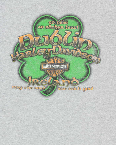 Vintage Harley Davidson Dublin Ireland Crewneck T-Shirt - L