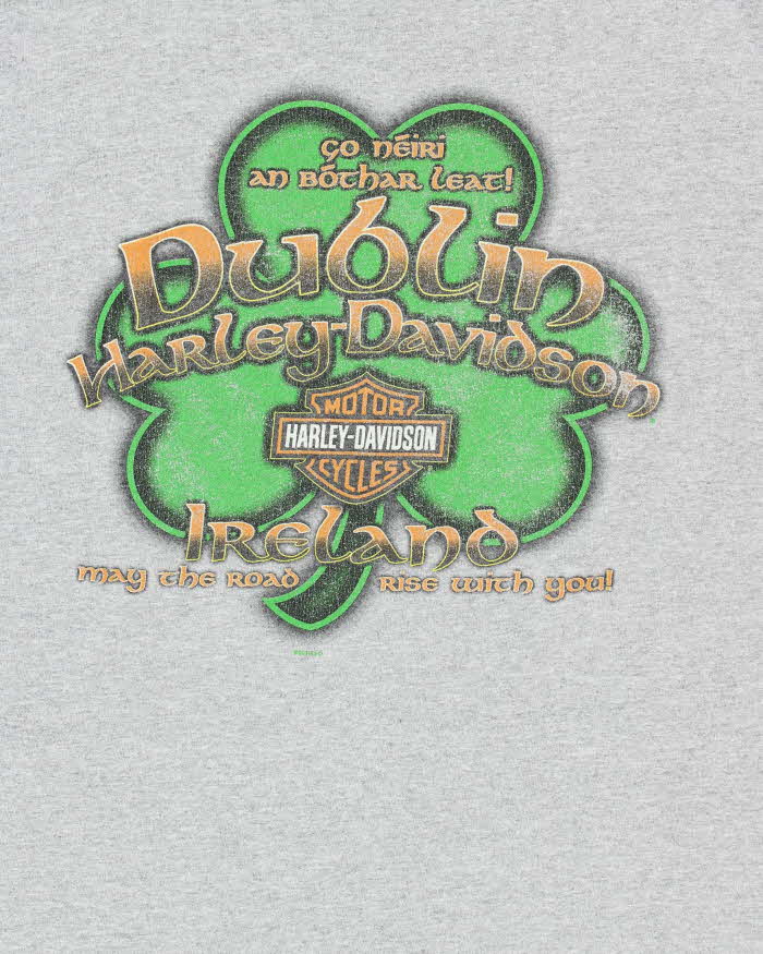 Vintage Harley Davidson Dublin Ireland Crewneck T-Shirt - L