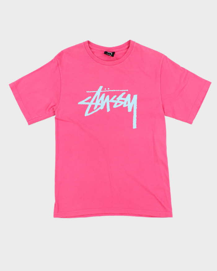 Vintage Stussy Logo Short Sleeve T-shirt - S