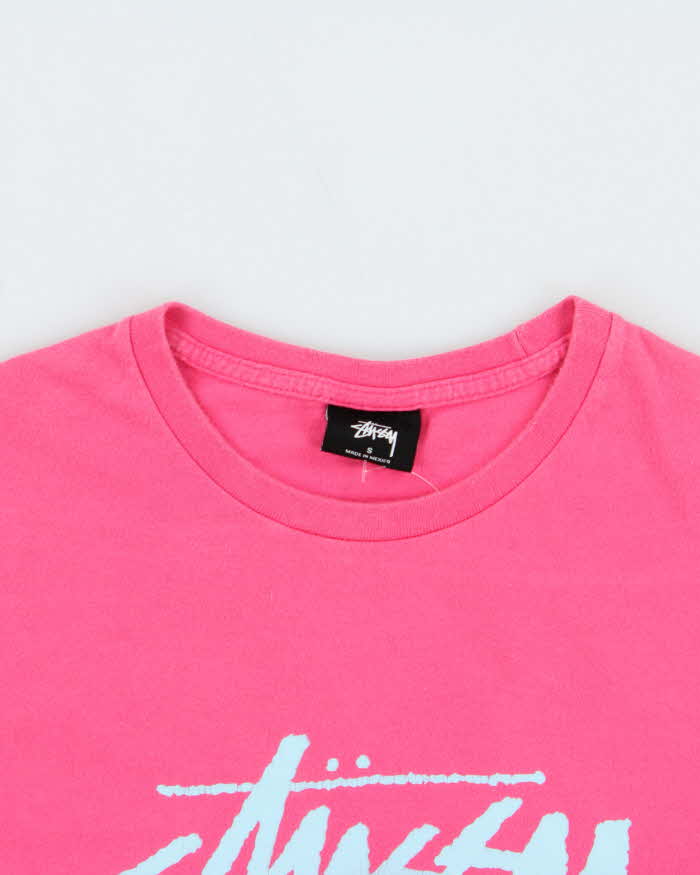 Vintage Stussy Logo Short Sleeve T-shirt - S