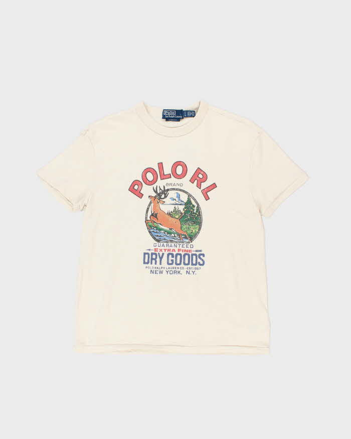 Vintage Polo Ralph Lauren Dry Goods Sportsman Graphic Crewneck T-Shirt - S