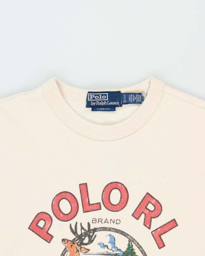 Vintage Polo Ralph Lauren Dry Goods Sportsman Graphic Crewneck T-Shirt - S