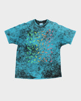 Vintage 1990s Hanes Beefy Single Stitch Tie-Dye Crewneck T-Shirt - XL