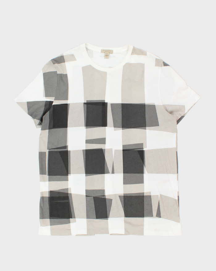 Vintage Burberry Brit Graphic Print Crewneck T-Shirt - XL