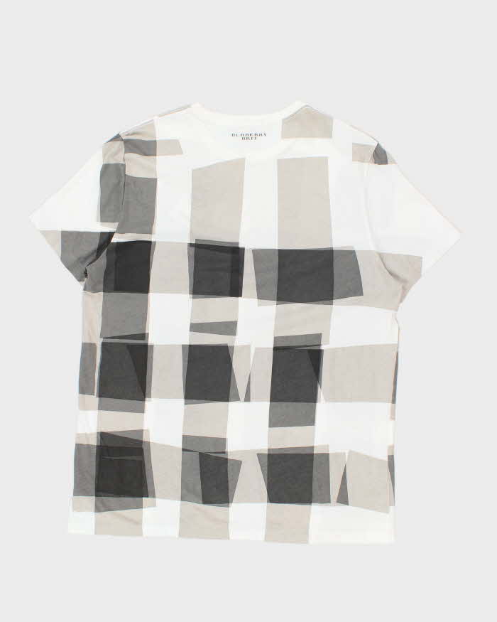 Vintage Burberry Brit Graphic Print Crewneck T-Shirt - XL
