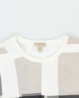 Vintage Burberry Brit Graphic Print Crewneck T-Shirt - XL