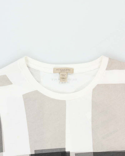 Vintage Burberry Brit Graphic Print Crewneck T-Shirt - XL