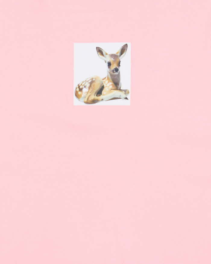 Burberry 2019 Fawn Collection Baby Pink Crewneck Oversized T-Shirt - XS