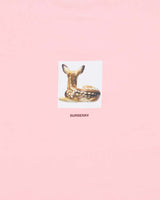 Burberry 2019 Fawn Collection Baby Pink Crewneck Oversized T-Shirt - XS