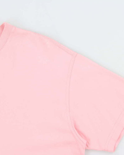 Burberry 2019 Fawn Collection Baby Pink Crewneck Oversized T-Shirt - XS