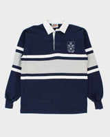 Vintage 1990s Barbarian Striped Heavyweight Long Sleeve Rugby Shirt - M
