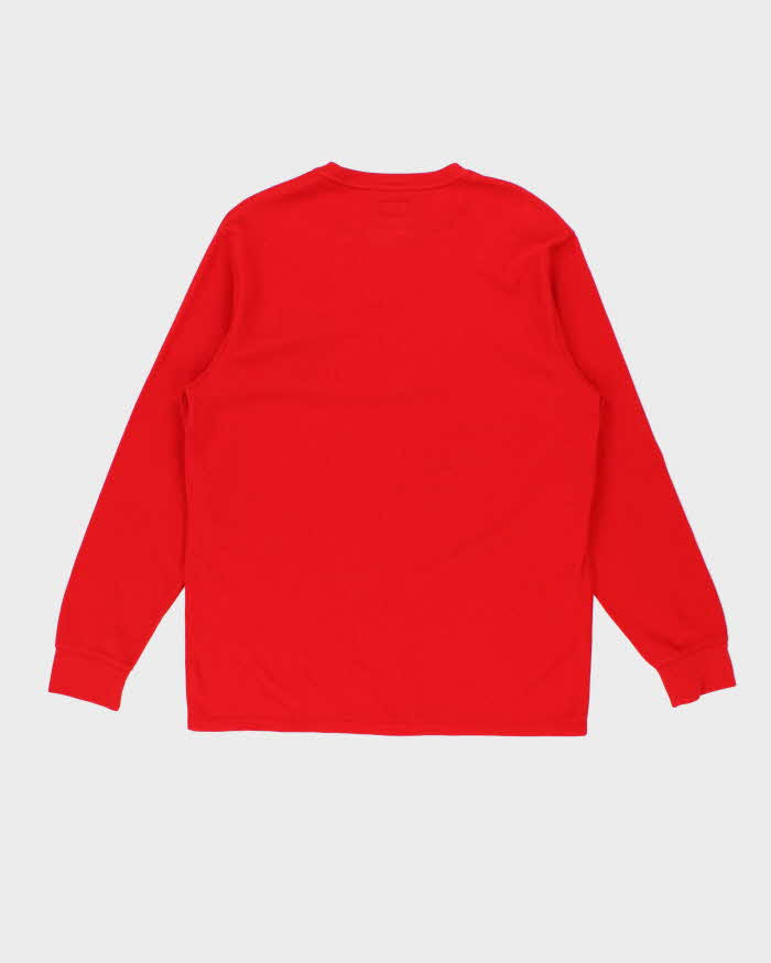 Vintage Polo Ralph Lauren Embroidered Shield Long Sleeve Waffle T-Shirt - XL