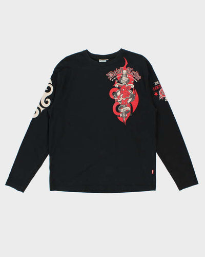Vintage Y2K 00s TedMan Devil Tribe Graphic Long Sleeve T-Shirt - L