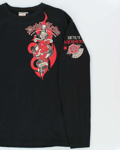 Vintage Y2K 00s TedMan Devil Tribe Graphic Long Sleeve T-Shirt - L