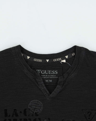 Vintage Y2K 00s Guess Jeans V-Neck Long Sleeve T-Shirt - M