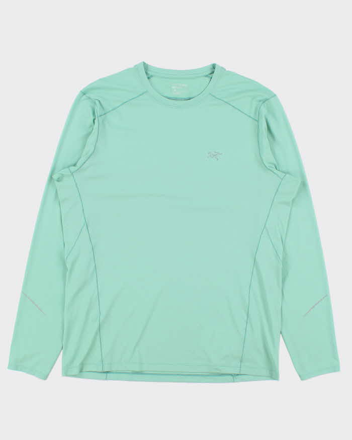 Vintage Arc'teryx Motus Mint Green Crewneck Long Sleeve T-Shirt - L