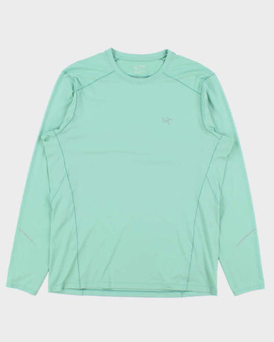 Vintage Arc'teryx Motus Mint Green Crewneck Long Sleeve T-Shirt - L