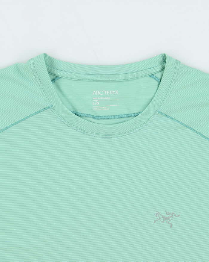 Vintage Arc'teryx Motus Mint Green Crewneck Long Sleeve T-Shirt - L