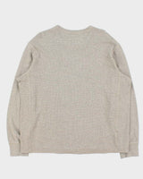 Vintage Eddie Bauer Heavyweight Crewneck Long Sleeve Waffle T-Shirt - XL