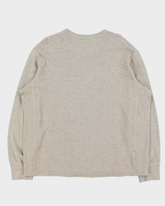Vintage Eddie Bauer Heavyweight Crewneck Long Sleeve Waffle T-Shirt - XL