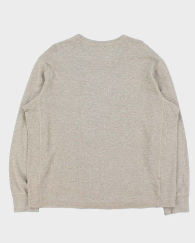 Vintage Eddie Bauer Heavyweight Crewneck Long Sleeve Waffle T-Shirt - XL