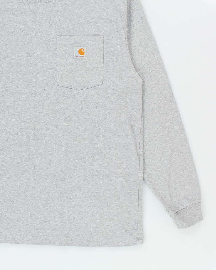 Vintage Carhartt Grey Long Sleeve T-shirt - L