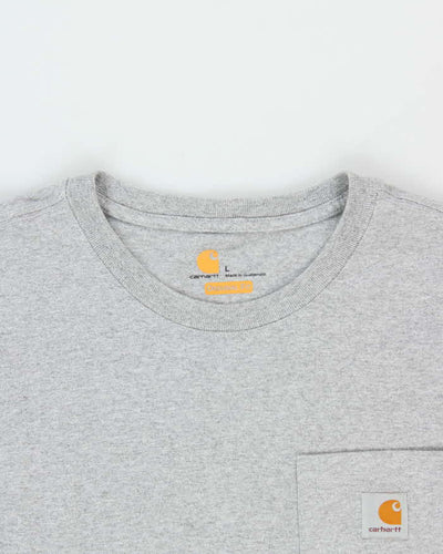 Vintage Carhartt Grey Long Sleeve T-shirt - L