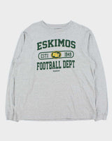 Vintage 00s Reebok Edmonton Eskimos NFL Crewneck Long Sleeve T-Shirt - XL