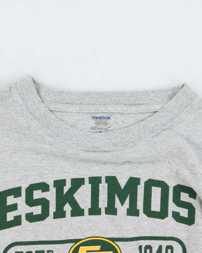 Vintage 00s Reebok Edmonton Eskimos NFL Crewneck Long Sleeve T-Shirt - XL